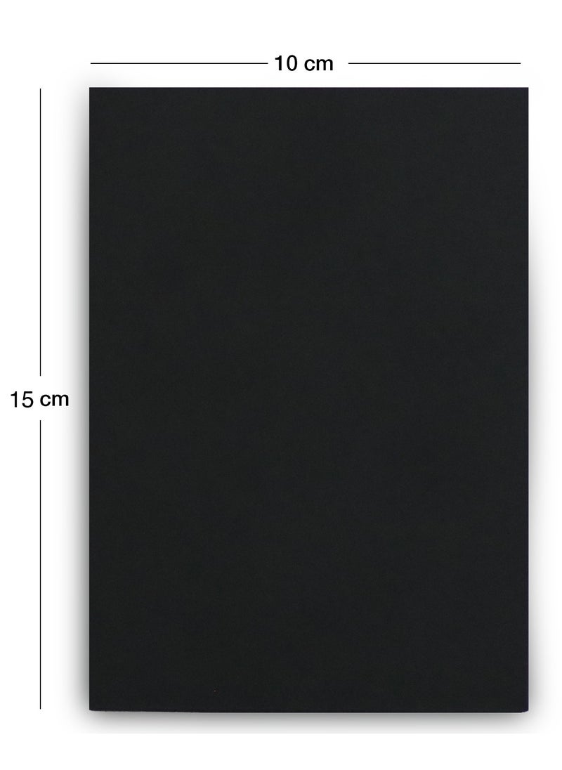 firstnock - Black Card Stock 350Gsm 10 x15 cm Black Colored blank Cardstock Paper Card 50 Pcs - Image 1