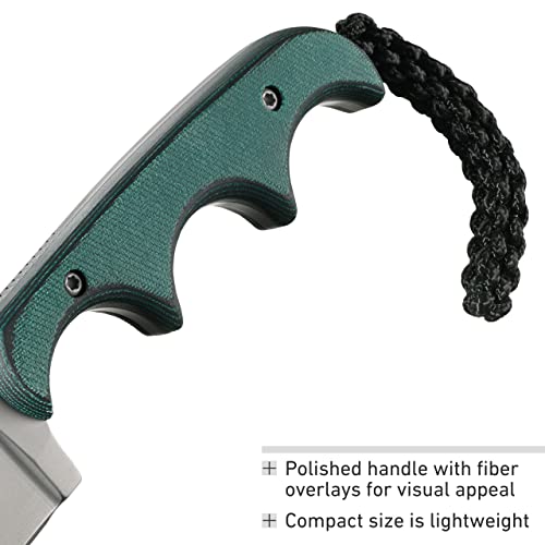 CRKT Minimalist Katana Compact Fixed Blade Knife with Sheath: Everyday Carry Knife, Resin Infused Fiber Handle and Nylon 2394 - Image 5