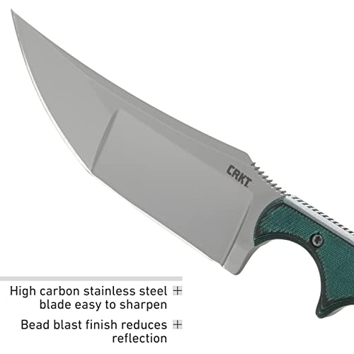 CRKT Minimalist Katana Compact Fixed Blade Knife with Sheath: Everyday Carry Knife, Resin Infused Fiber Handle and Nylon 2394 - Image 4