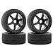 REDSPIDER18 RC Rally Car Tires On Road Tyres 17mm Hex Plastic Wheels Rims Compatible with 17 18 Scale Racing Car KM WRC C3 ARRMA Felony Infraction Limitless RC OnRoad Car Black 1 - Image 3
