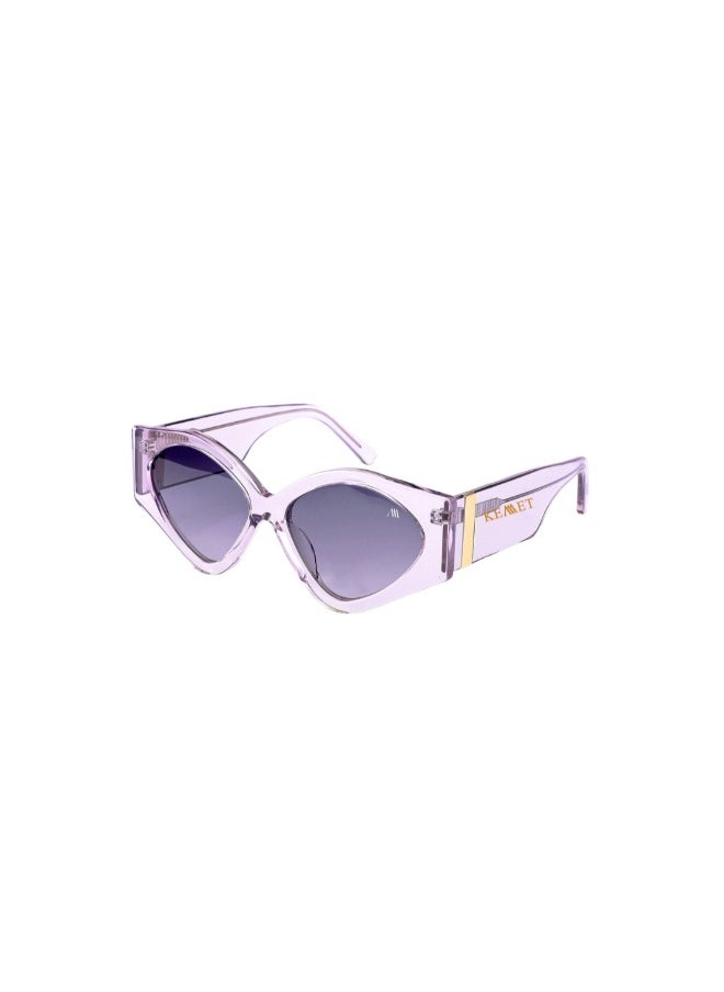Kemet Eyewear Cat Eye Full Rim Women Alma Transparent Gray Lens 