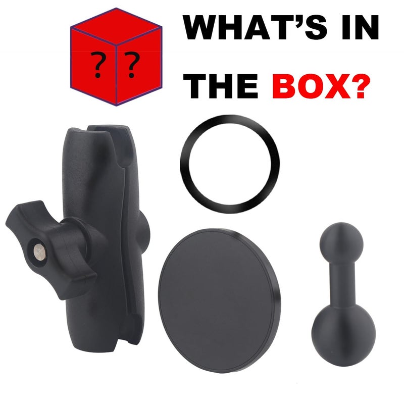 Rigdance Magnetic Car Phone Holder for RAM B Size Mount, Compatible with Magsafe and 1 inch (25mm) Ball Conector (3.74" Arm) - Image 5