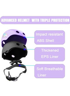 Kids Bike Helmet Set,Adjustable Bicycle Helmet for Adults,Skateboard Helmets for Girls,Helmet with Knee and Elbow Pads Teens - pzsku/Z7430916F80FA698083C8Z/45/_/1733818826/4d4bbb96-51ac-4da9-abca-f9a22d9ebb22