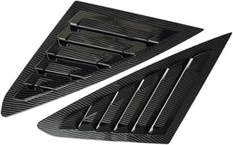 QASULER Car Rear Louver Window Cover Trim for Ford Focus