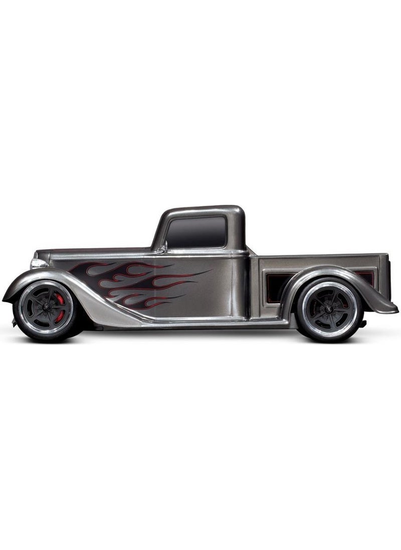 TRAXXAS 4-Tec 3.0 Factory Five 35 Hot Rod 1/10 Rtr Touring Electric RC Model Car & TQ Remote Control Silver  - Image 4