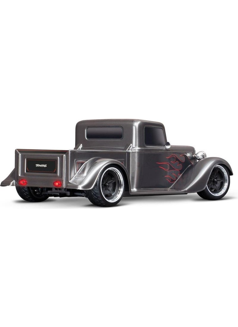 TRAXXAS 4-Tec 3.0 Factory Five 35 Hot Rod 1/10 Rtr Touring Electric RC Model Car & TQ Remote Control Silver  - Image 2