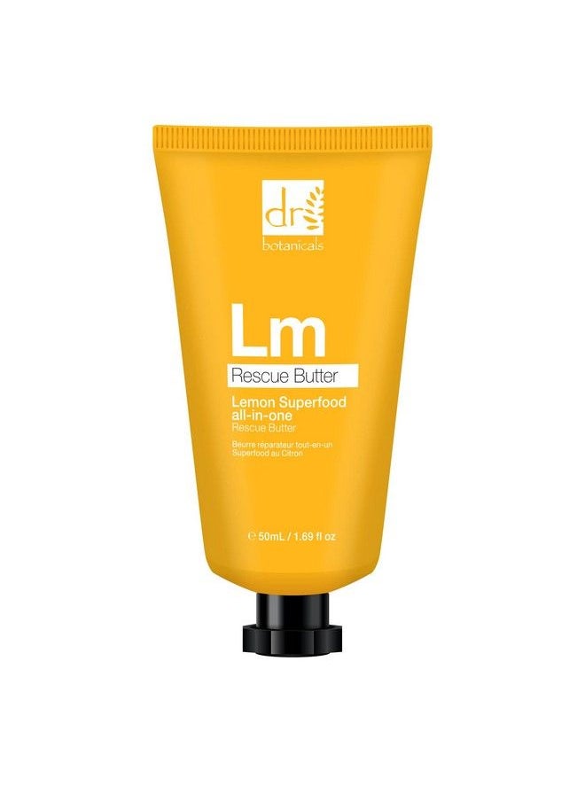 DR BOTANICALS - Lemon Body Butter Superfood For Face Hands & Body With Shea Butter Almond Oil Coconut Oil And Lemongrass. Vegan And Natural 1.69 Fl Oz - Image 1