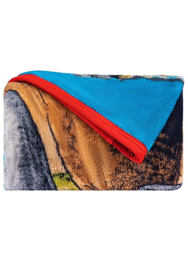 Franco Jurassic World Dominion Blue Velociraptor and Rexy T-Rex Super Soft Plush Micro Raschel Blanket, 46 Inches x 60 Inches, Bedding by Franco Kids - Image 3