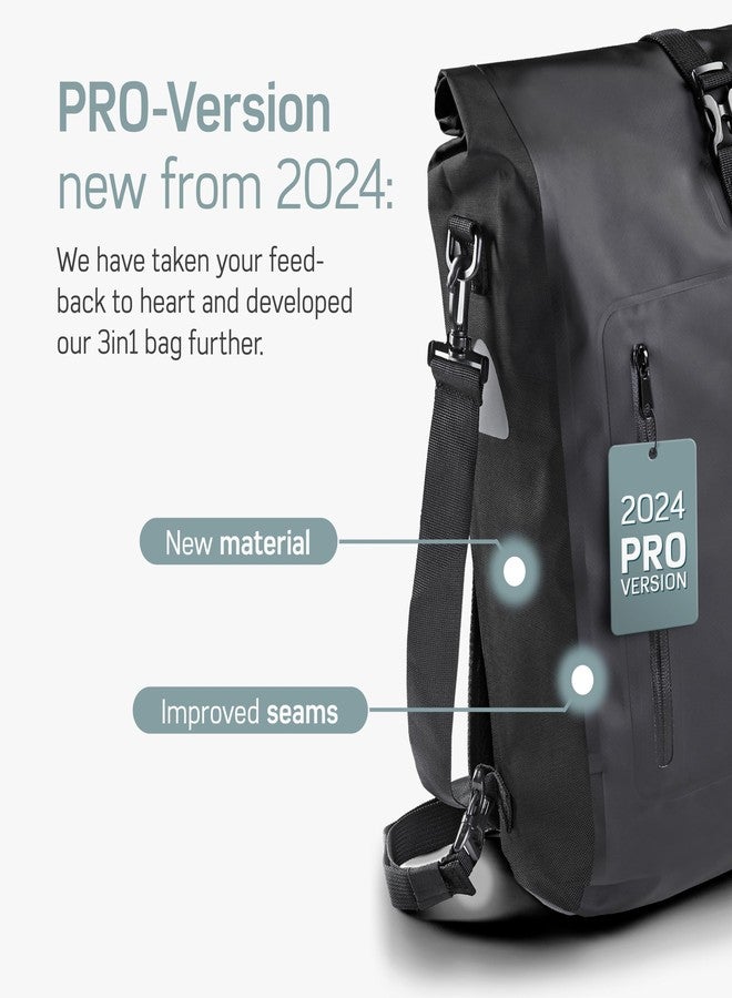 Borgen Bicycle Bag for Pannier Rack, 25 L, 100% Waterproof, Carry Handle and Shoulder Strap, Rear Bicycle Bags for Pannier Rack, Pannier Rack Bag, Bike Accessories - Image 4