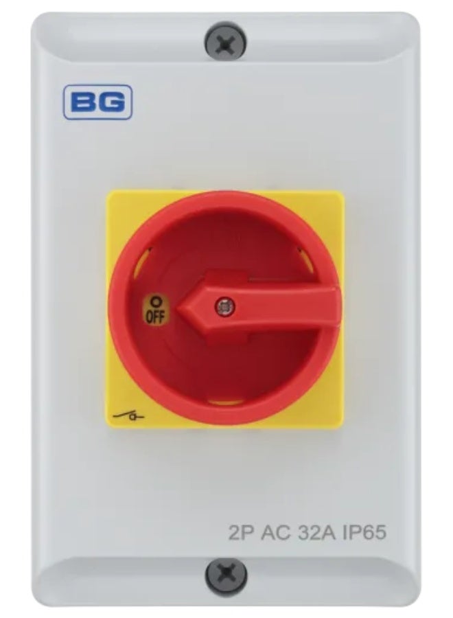 BG CPRSD232 32A 2 Pole Rotary Isolator Metal - Image 4