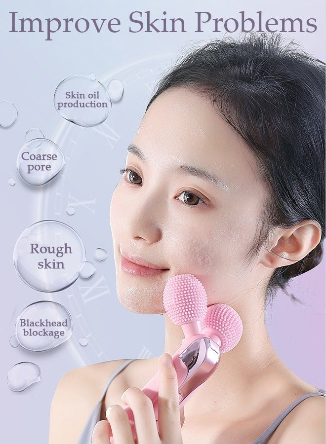 DUNISO 3D Face Massager Facial Massager Roller Face Tool 3 Adjustable Modes for Facial Cleansing Beauty Sculpt Skincare Device for Face Lift Wrinkle Removal Anti Aging for Women - Image 5