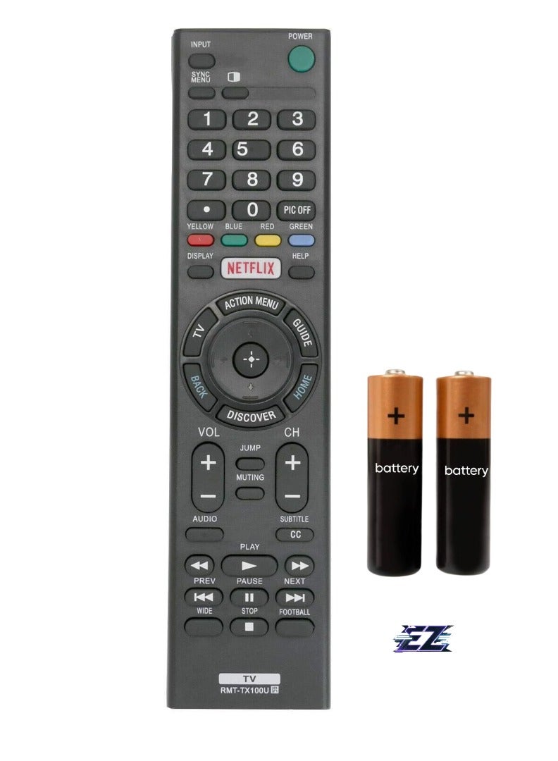 ELTRAZONE New Replacement Remote Control for Sony TV - Compatible with XBR-65X900C, XBR-55X900C, KDL-55W800C, XBR-49X800C & More - Includes Battery - Image 1