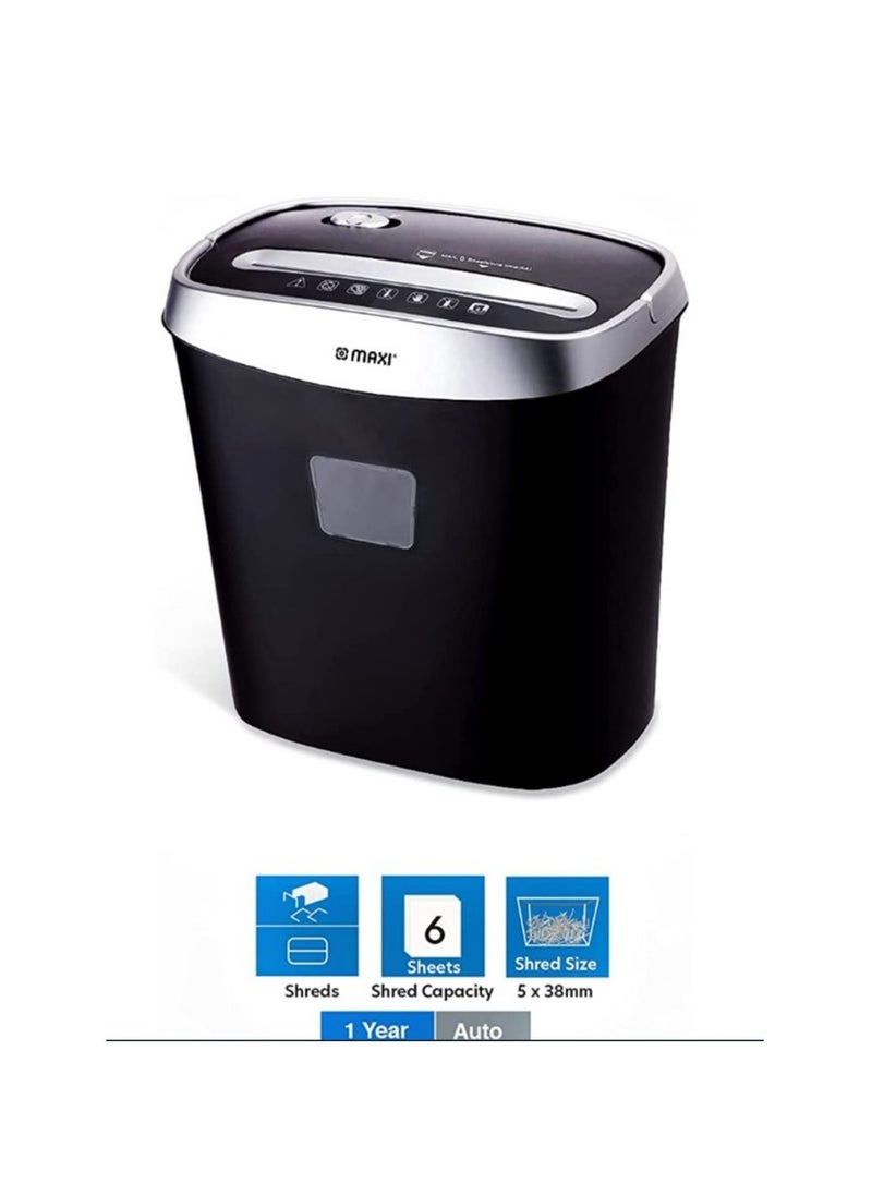 Maxi - Cross Cut Shredder 060C 6 Sheets - Image 1