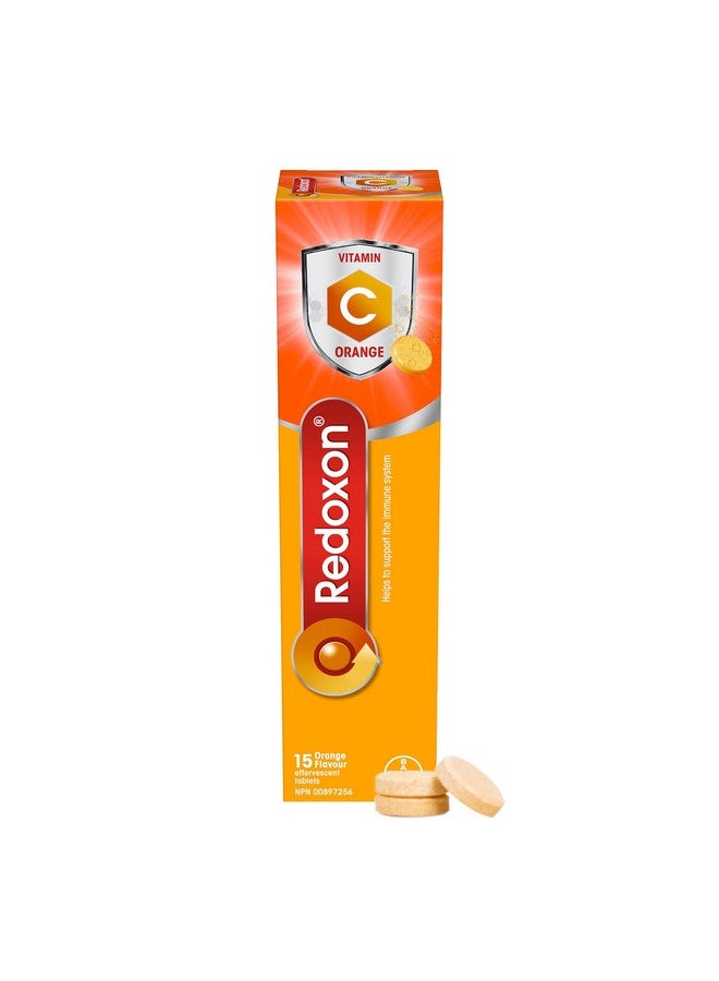 ريدوكسون أقراص فوارة فيتامين سي ريدوكسون برتقالية اللون 15 قرصًا فوارًا برتقاليًا - Image 1