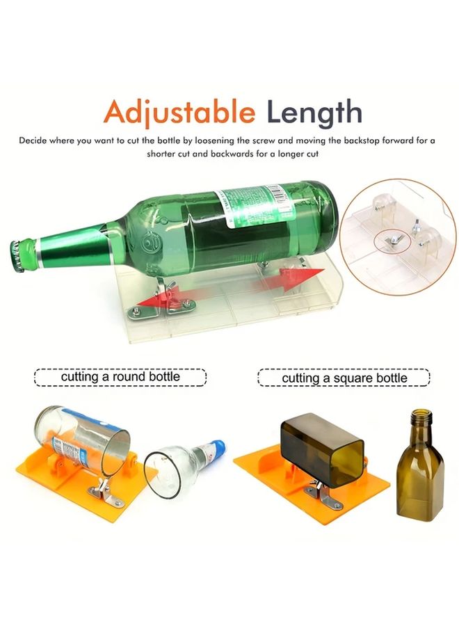 Orange Plastic Bottle Cutter Tool For Square Round Bottles DIY Crafts Home Decor - Image 4
