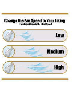 Generic Portable Neck Fan - Bladeless - Rechargeable - Wearable - Expandable to Fit All Neck Sizes - Quiet Fan - Stylish Professional 2022 Grade - Up to 9 Hours of Battery Life - 3 Different Fan Speeds  - Image 5