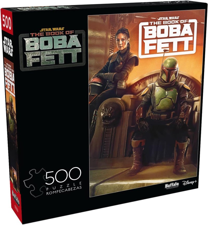 Buffalo Games Star Wars The Book of Boba Fett 500 Piece Jigsaw Puzzle for Adults Challenging Puzzle Perfect for Game Nights Finished Size is 2125 x 1500