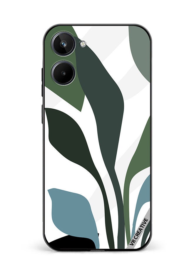 VR CREATIVE Protective Case Cover For Realme 10 Leaf Tropical Design Multicolour - Image 1