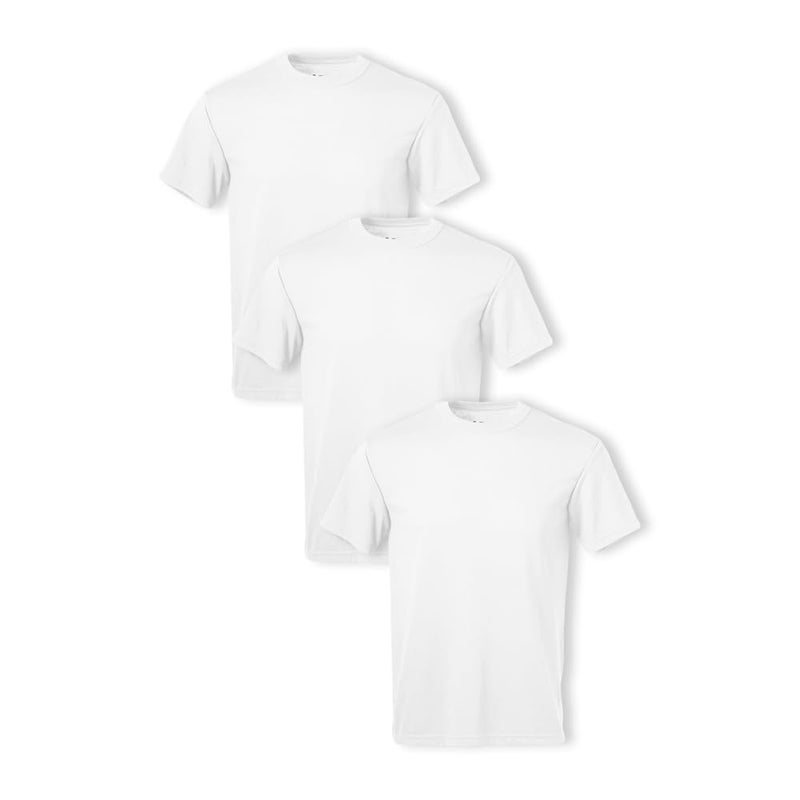 Soffe Mens 3 Pack USA PolyCotton Military Tee White XLarge