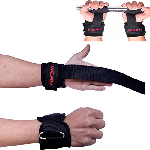Lycan Weightlifting Strap with Wrist Support for Weight Training, Gym Workout, Bodybuilding, Strength Training - Image 1