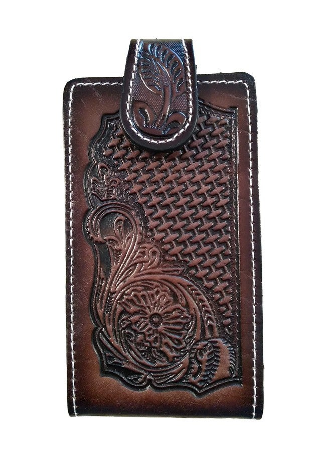 marquez Western autentic Leather Mexican cel Phone case for Belt with Magnetic Closure. Universal Size (Brown) - Image 1