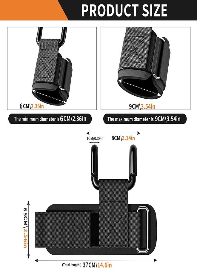 خطافات رفع الأثقال (زوج واحد)، أحزمة معصم للرفع الثقيل، خطافات أحزمة معصم لرفع الأثقال، كمال الأجسام، رفع الأثقال، تدريب القوة ورفع الأثقال – أحزمة رياضية للرجال والنساء - Image 2