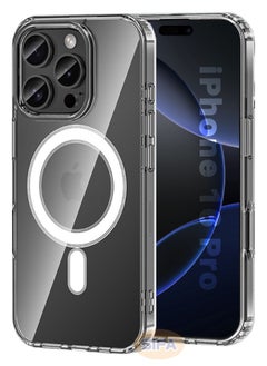 Generic iPhone 16 Pro Case, Crystal Clear iPhone 16 Pro Case Compatible with Magsafe, Soft Silicone Edge + PC Hard Back Panel, Slim Anti Drop Back Cover for Apple iphone 16 Pro (Clear)  - Image 1