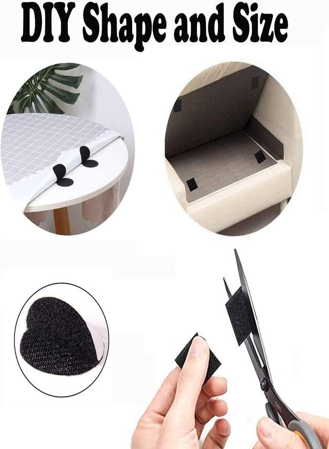 SINGH INDUSTRIES™ Self Adhesive Hook Tape & Self Adhesive Loop Tape for Stationary, Pictures, Tools, Household Purposes, Schools and Office, 5m Hook + 5m Loop (Width-25mm) (Black) - Image 4
