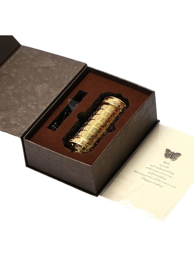 شفرة دافنشي الذهبية قفل الأحجية ملحقات السفر هدية رومانسية - Image 1