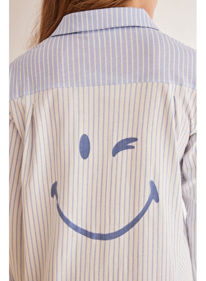 women'secret SmileyWorld striped shirt nightgown - Image 3