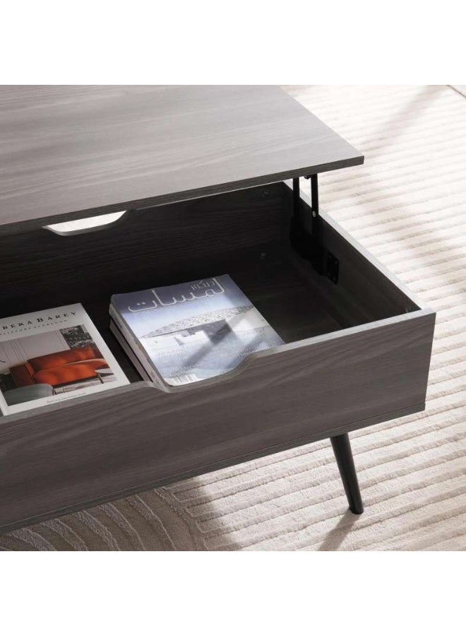Pan Home RESTIA COFFEE TABLE WITH LIFT TOP MELAMINE - GREY - Image 4