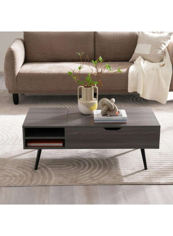 Pan Home RESTIA COFFEE TABLE WITH LIFT TOP MELAMINE - GREY - Image 2