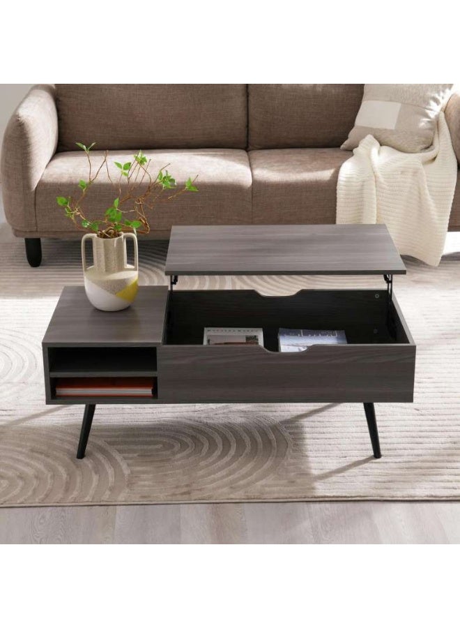 Pan Home RESTIA COFFEE TABLE WITH LIFT TOP MELAMINE - GREY - Image 3
