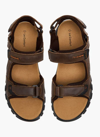Le Confort Stitch Detail Floaters with Hook and Loop Closure