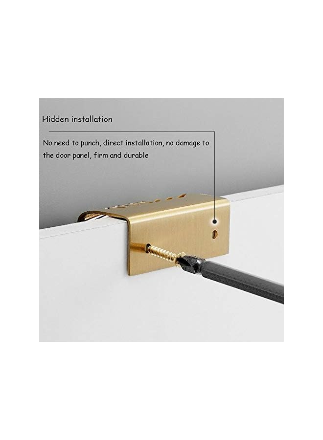 PROMASS 5 Cabinet Handle Drawer Pull Handle Door Knobs Furniture Handles Brass Gold Cabinet Handles,Modern Kitchen Handles Curved Door Handle Concealed Profile Handle Suitable For Wardrobes,drawers,cabinets - Image 5