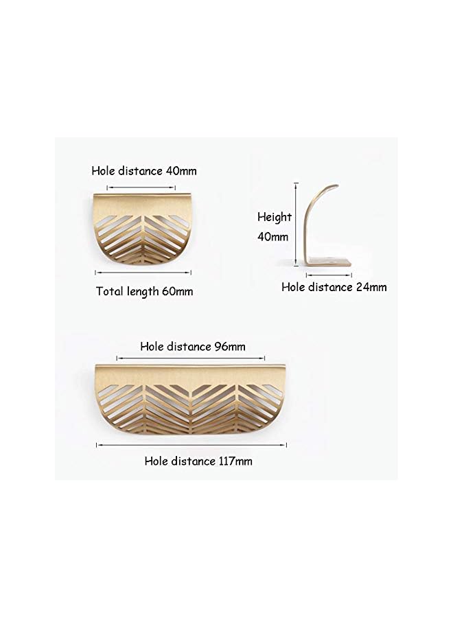 PROMASS 5 Cabinet Handle Drawer Pull Handle Door Knobs Furniture Handles Brass Gold Cabinet Handles,Modern Kitchen Handles Curved Door Handle Concealed Profile Handle Suitable For Wardrobes,drawers,cabinets - Image 2