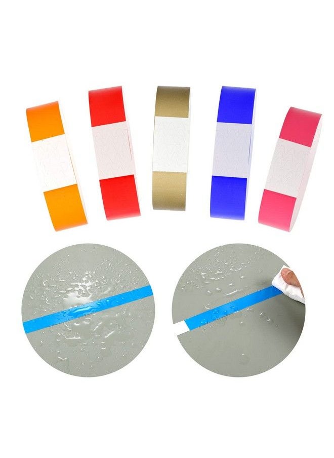 SAVITA - 200Pcs Colored Paper Wristbands 3 4 Inch Tearresistant Colorful Neon Wristband Waterproof Disposable Wristbands For Events Parties (10 Colors) - Image 1