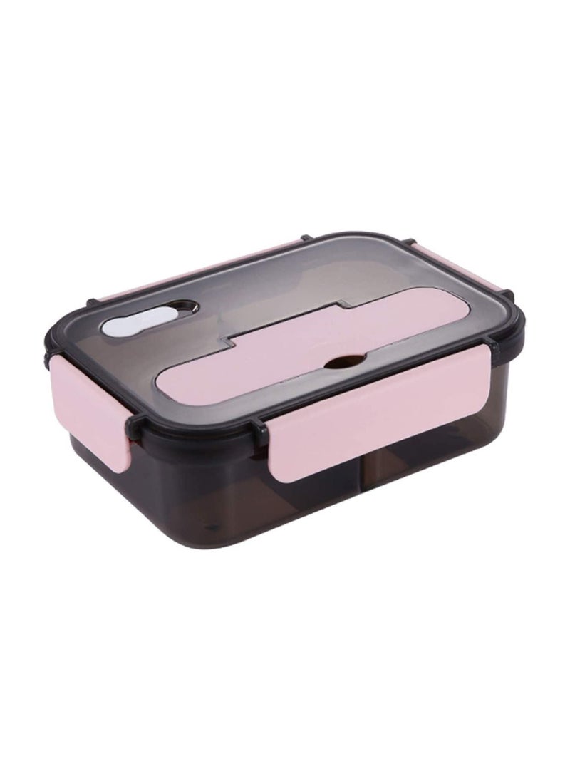 BestStore Leakproof Bento Lunch Box with 3 Compartments 1500ml BPA-Free Reusable Meal Prep Container for Adults & Kids Microwave Safe Portable Food Storage School Lunch Box with Spoon & Fork  - Image 2