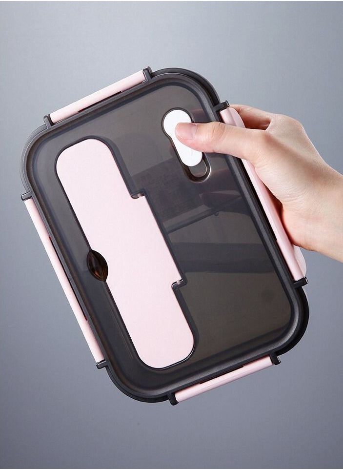 BestStore Leakproof Bento Lunch Box with 3 Compartments 1500ml BPA-Free Reusable Meal Prep Container for Adults & Kids Microwave Safe Portable Food Storage School Lunch Box with Spoon & Fork  - Image 4