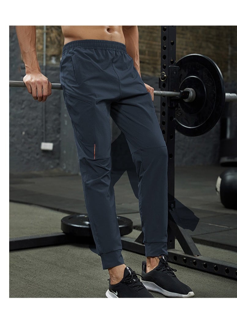 Loquat Men's Sports Casual Pants High Spring Speed Dry Bundle Foot Pants Running Sports Fitness Slim Sweatpants  - Image 1