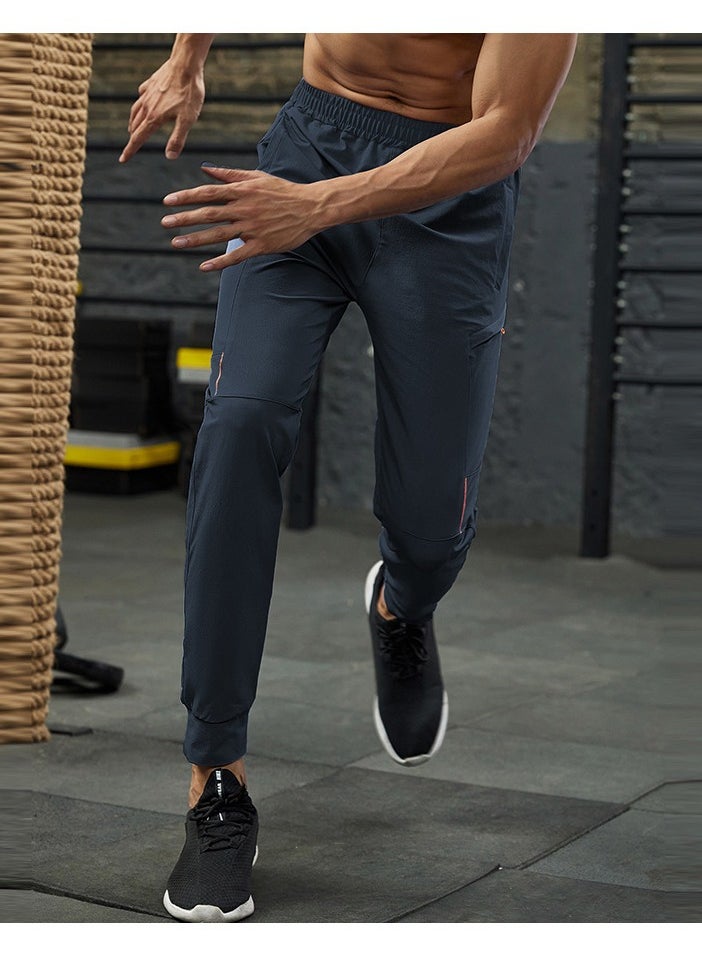 Loquat Men's Sports Casual Pants High Spring Speed Dry Bundle Foot Pants Running Sports Fitness Slim Sweatpants  - Image 3