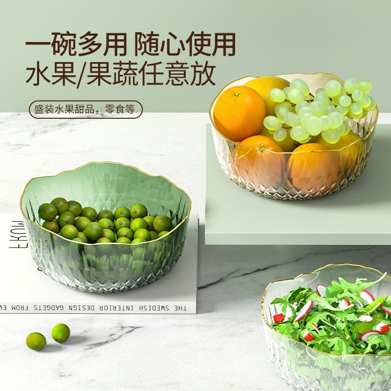 Light Luxury Simple Fruit Plate Home Living Room Coffee Table Snack Placement Plate High-Value Dessert Fruit Salad Bowl Suit - Image 4