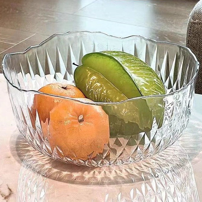 Light Luxury Simple Fruit Plate Home Living Room Coffee Table Snack Placement Plate High-Value Dessert Fruit Salad Bowl Suit - Image 1