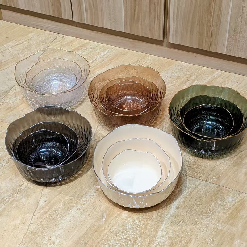 Light Luxury Simple Fruit Plate Home Living Room Coffee Table Snack Placement Plate High-Value Dessert Fruit Salad Bowl Suit - Image 2