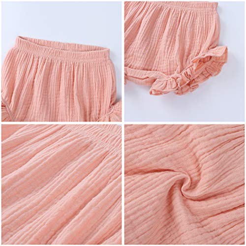 MYGBCPJS 3 Pack Baby Ruffle Bloomers Shorts Toddler Boys Girls Cotton Linen Diaper Cover Infant Comfy Panty - Image 5