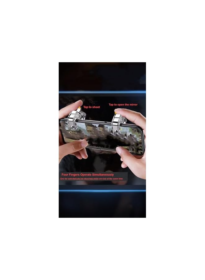 Green Tiger Mobile Game Controllers - Enhanced Shooter Joysticks - Aim & Fire Trigger Keys (1 Pair) - Image 5