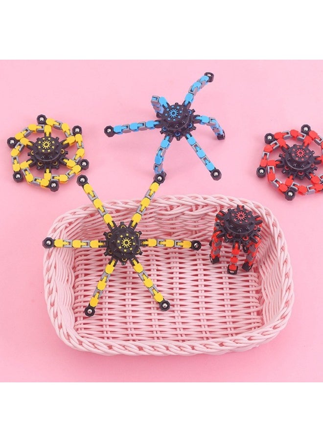Generic - Robot Fingertip Gyro Deformation Mechanical Finger Gyro Decompression Decompression Artifact Finger Spiral Fingertip Toy-Specifications:Mechanical Gyro - Image 1