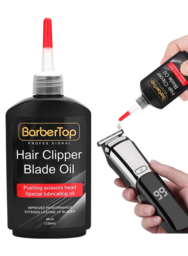 BarberTop Hair Clipper Blade Oil, 4 oz Lubricant For Clippers & Trimmers, Rust Prevention & Blade Care, Enhances Performance & Longevity, For Clippers, Trimmers, Groomers, Rust Prevention - Image 1