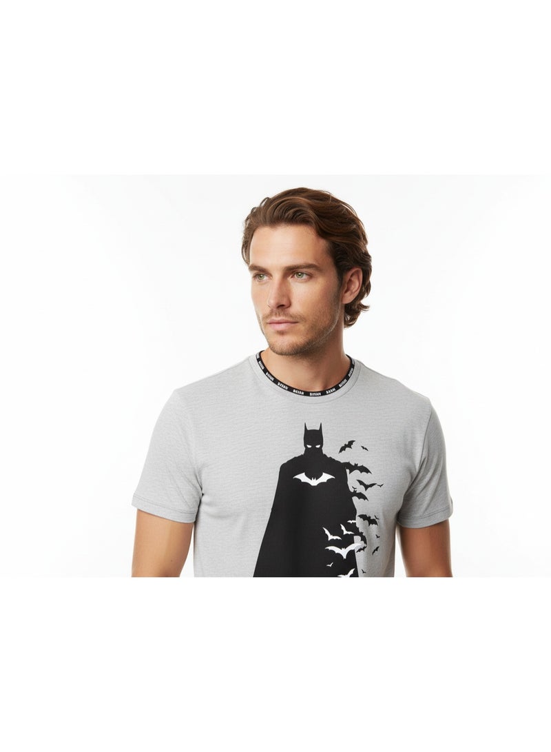 Batman PAJAMA SET MENS BATMAN SS TOP + WOVEN - Image 2