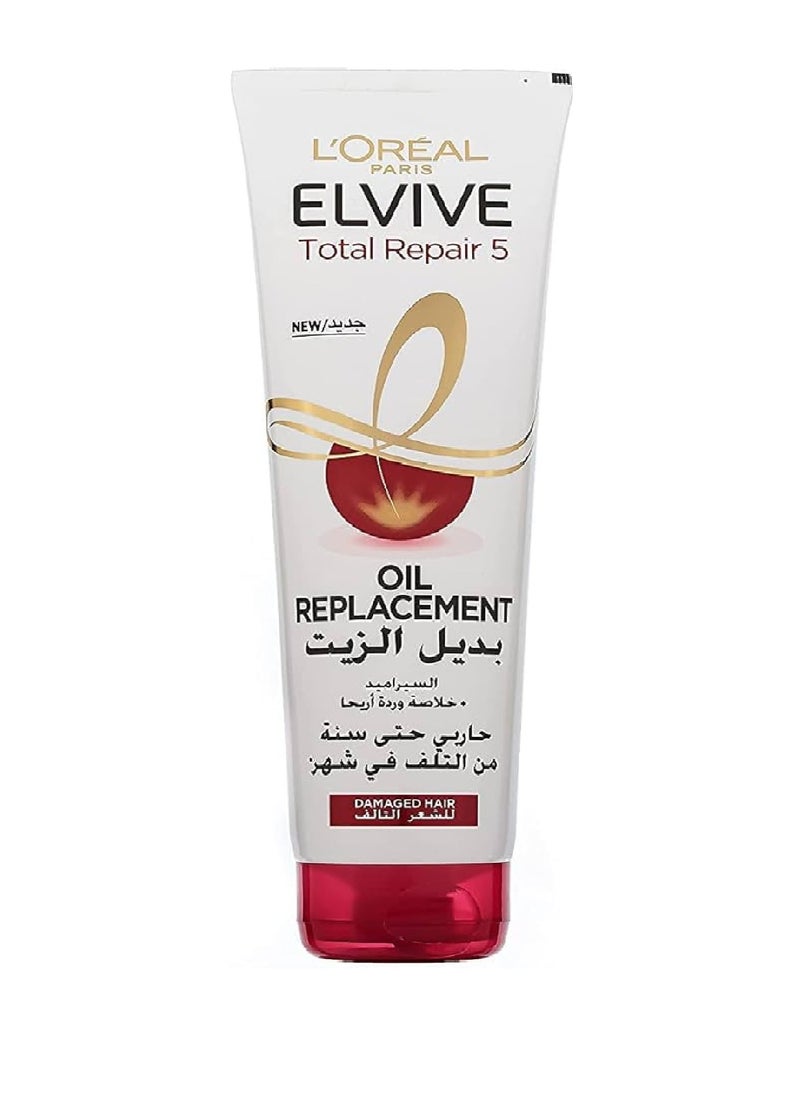 loreal paris Elvive Total Repair 5 Hair Care Oil Replacement 300ml 2pcs  - Image 2